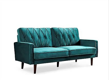 Modern Style Tufted Velvet Couch for Living Room with Soft Fabric