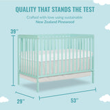 Synergy 5-in-1 Convertible Crib in Mint, Greenguard Gold Certified