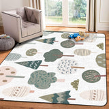 3D Forest Kids Play Area Rug - Non-Slip Plush Carpet