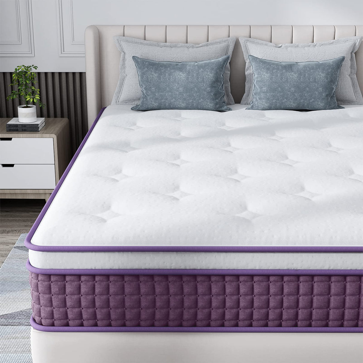 Queen Mattress, 12 Inch Hybrid Queen Mattress, Queen Size Mattress in a Box