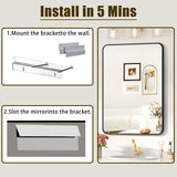 Bathroom - Wall - Mirror - for Over Sink 16x24inch, Wall-Mounted Vanity Mirror