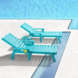 Patio Chaise Lounge Set of 2, Outdoor Lounge Chairs