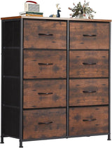 Organizer Storage 8, Chest of Drawers with Fabric Bins,