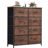 Organizer Storage 8, Chest of Drawers with Fabric Bins,