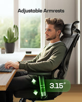 Ergonomic Office Chair with Adjustable Lumbar Support & Breathable Mesh