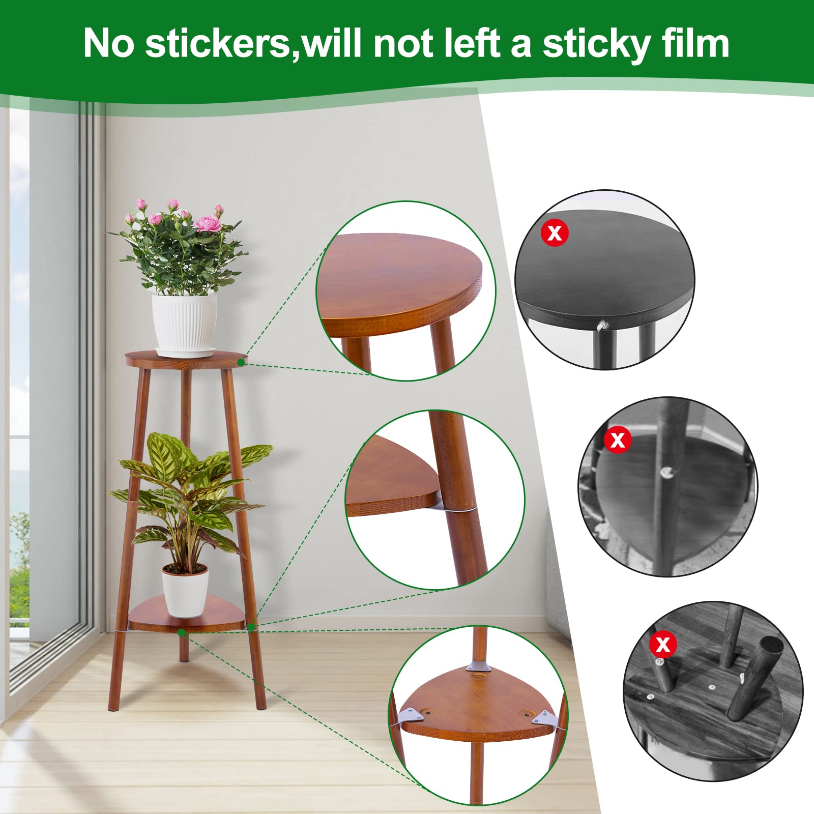 WoodHaven 2-Tier Convertible Wooden Plant Stand