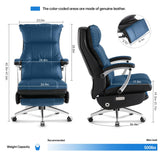 Automatic Executive Office Chair High-Back Electric Reclining Office Chair with Footrest,