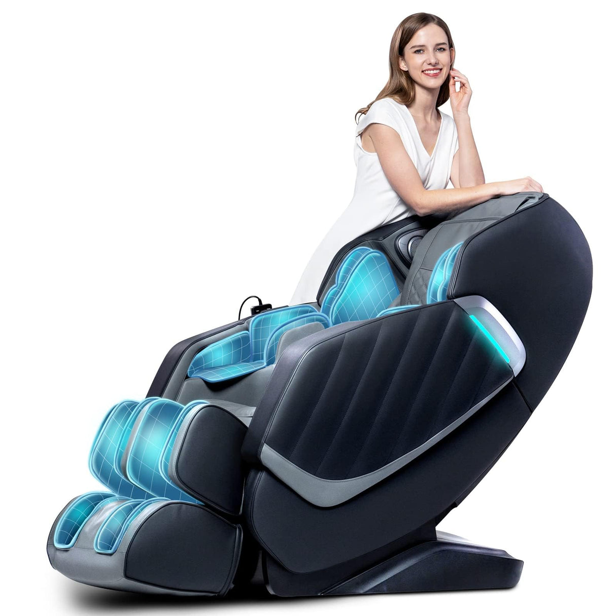 Massage Chair Zero Gravity, Full Body Recliner with Heat Air Pressure SL Track Airbags