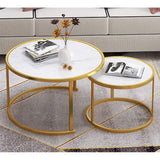 Coffee Table/Side Table/End Table,Coffee Table, Set of 2, Round Side Table Set