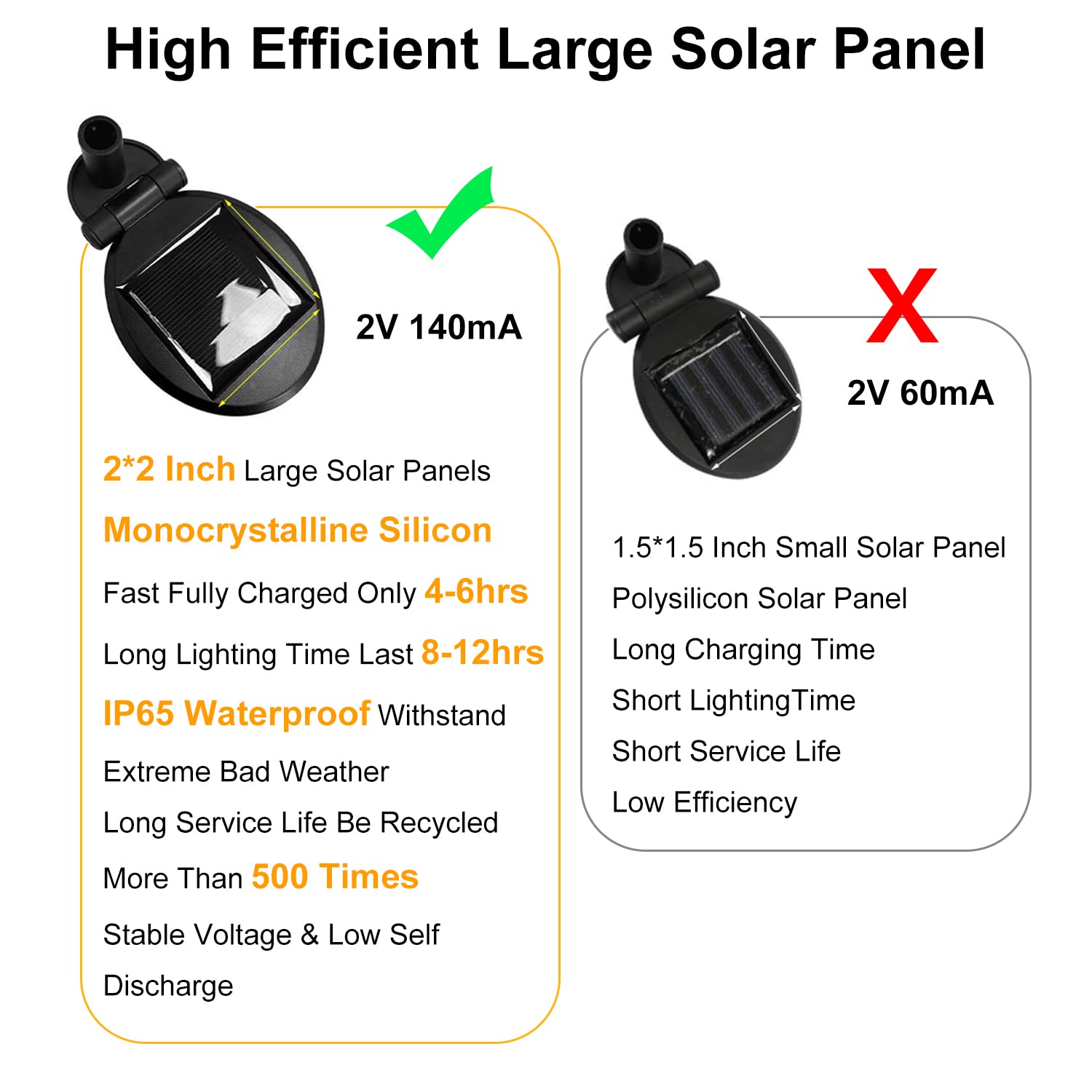 Solar Outdoor Lights, 6 Pack Solar Garden Lights, Firefly Lights Solar Outdoor, Solar