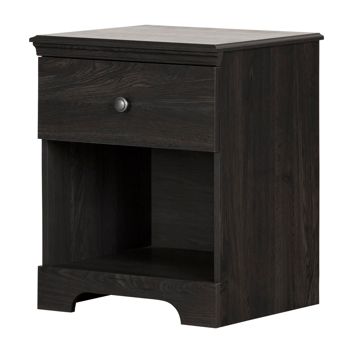 Zach 1-Drawer Nightstand-Gray Oak