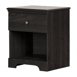 Zach 1-Drawer Nightstand-Gray Oak