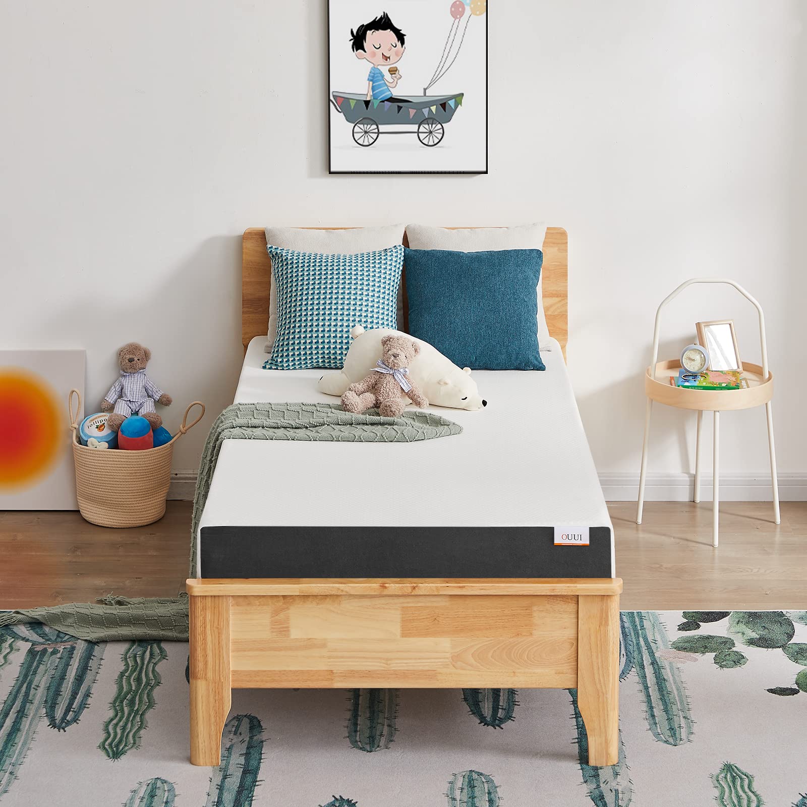 Twin Mattress, 5 Inch Cooling Gel Memory Foam Mattress