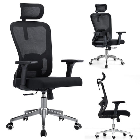 Ergonomic Office Chair, Comfy Executive Desk Office Chairs Adjustable Lumbar Support