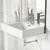 SM-WS323 St. Tropez Wall Hung Sink with Right Side Faucet Mount