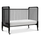 DaVinci Jenny Lind 3-in-1 Convertible Crib in Ebony, Removable Wheels, Greenguard Gold Certified