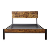 Strawberry Fairy Twin Size Metal Bed Frame with Sturdy System, Modern Style and Comfort for Any Bedroom, Black