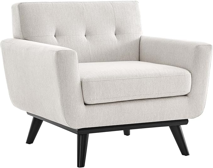 Engage Herringbone Fabric Loveseat, Charcoal