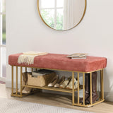 Upholstered Shoe Bench-Shoe Organizer Bench, Shoe Rack Bench for Entryway Window