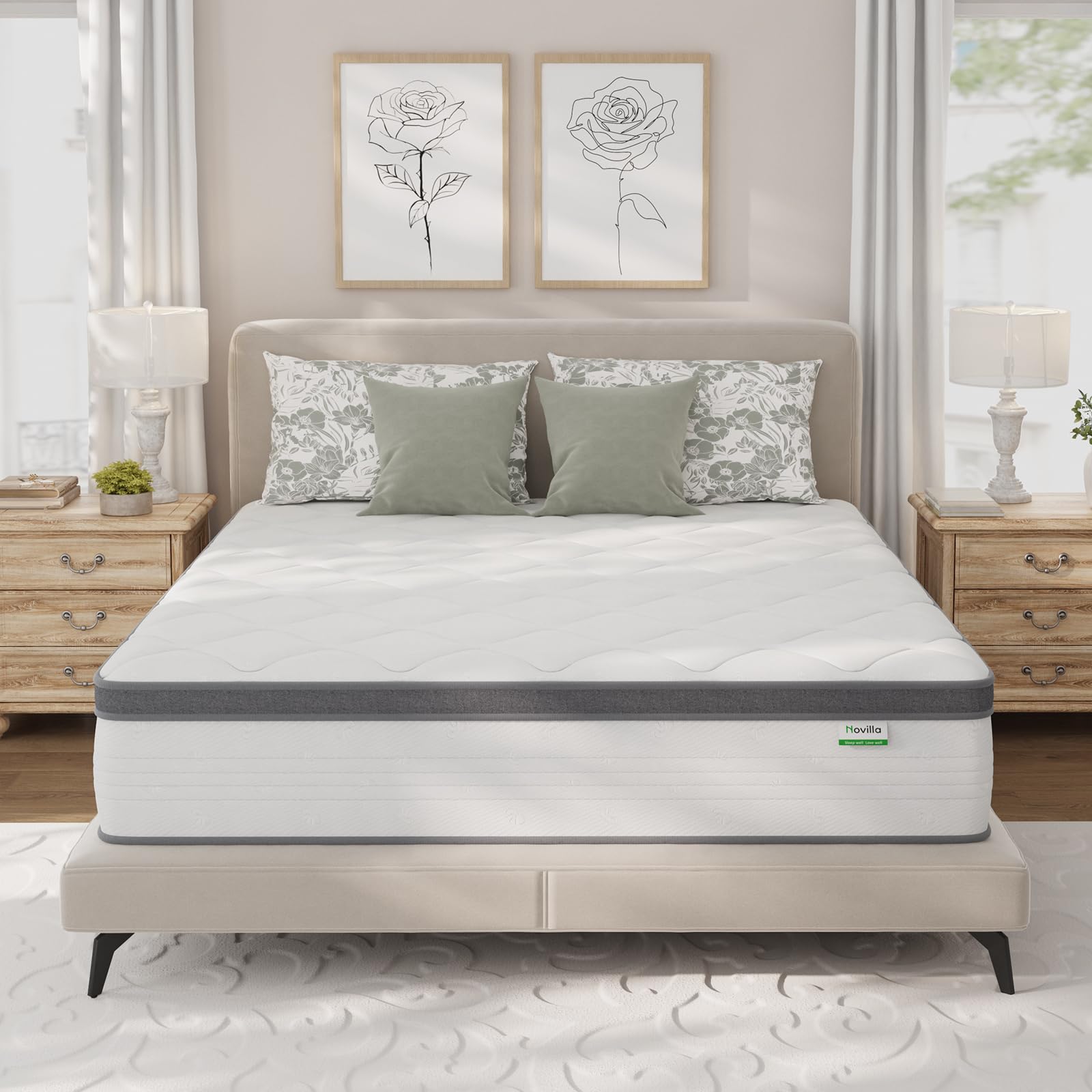 Full Size Mattress, 10 Inch Full Hybrid Mattress in a Box