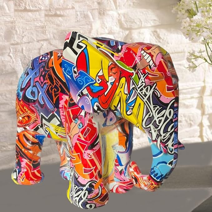 Elephant African Multicolor 35.5 * 20 * 24.5