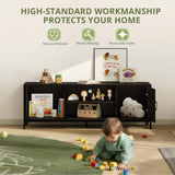 55 Inch TV Stand with Storage - Entertainment Center for TVs up to 70 Inches