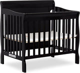 Alice 3-in-1 Full Panel Convertible Mini Crib, Olive, Greenguard Gold Certified