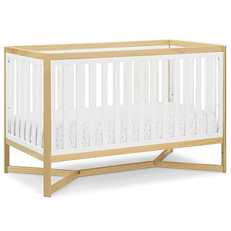 Tribeca 4-in-1 Baby Convertible Crib, Bianca White/Natural