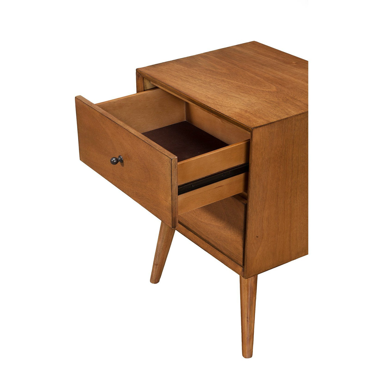 Furniture Flynn Nightstand, 18" W x 15" D x 26" H, Acorn