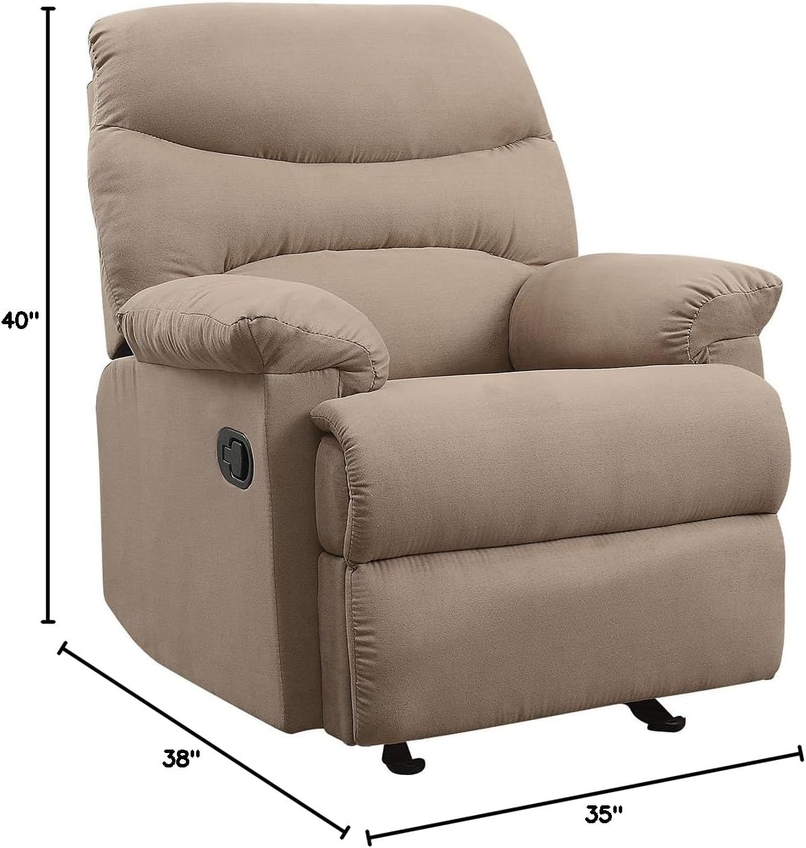 Furniture Arcadia Recliner in Light Brown