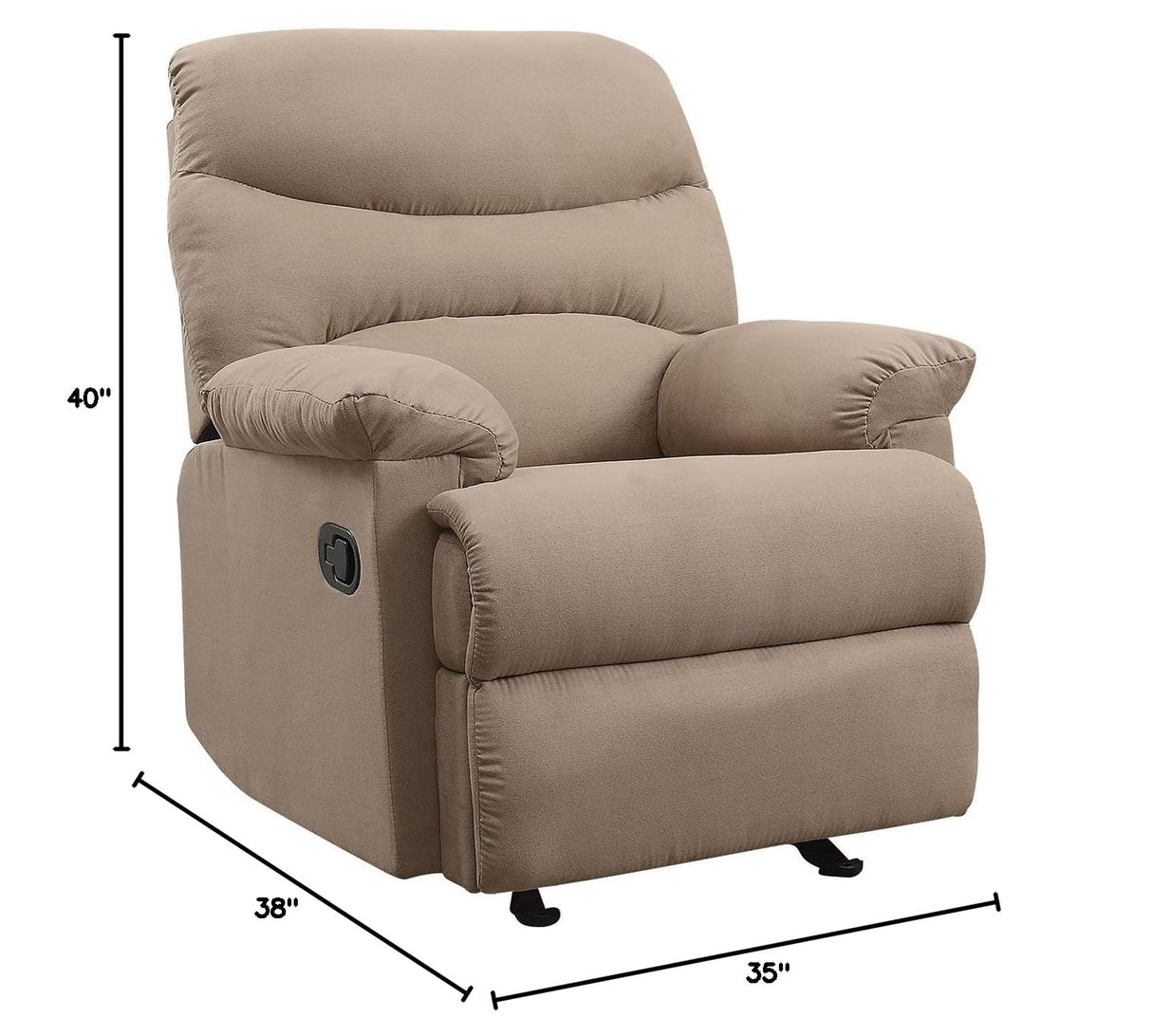 Furniture Arcadia Recliner in Light Brown