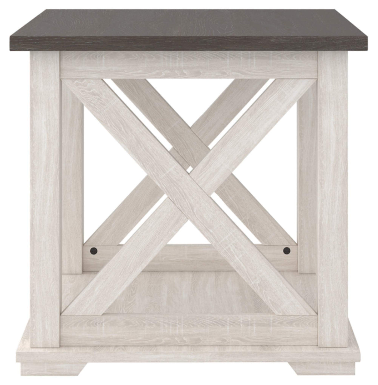 Dorrinson Square Modern Farmhouse End Table, 23"D x 23"W x 22"H