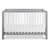 Colby 4-in-1 Low-Profile Convertible Crib in Grey and White, Greenguard Gold Certified