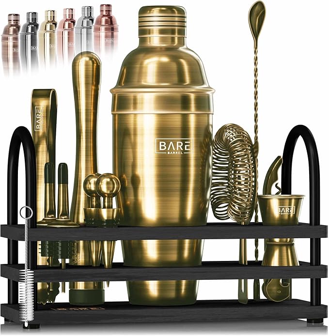 Mixology Bartender Kit Bar Set | 14-Piece Cocktail Shaker Set | Martini Barware Mixing