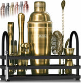 Mixology Bartender Kit Bar Set | 14-Piece Cocktail Shaker Set | Martini Barware Mixing