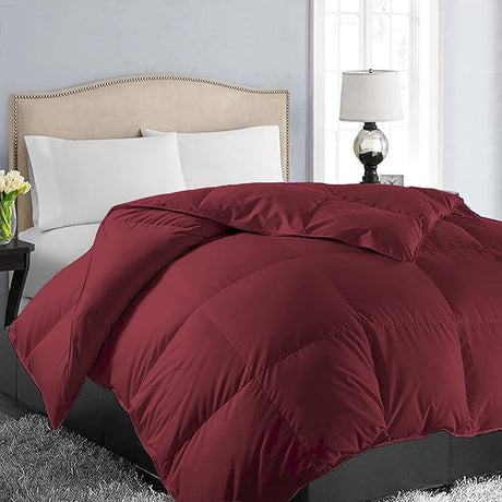 All Season Full Size Soft Quilted Down Alternative Comforter Reversible Duvet Insert with Corner Tabs,Winter Summer Warm Fluffy,