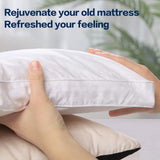 California King Mattress Topper Extra Thick Cooling Mattress Pad 400TC Cotton Top Plush Down