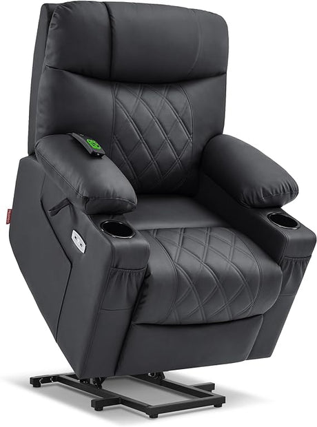 Small Size Power Lift Recliner Chair Sofa with Massage and Dual Heating