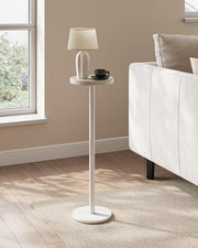 Drink Table, Small Pedestal Side Table, Round Cocktail Table