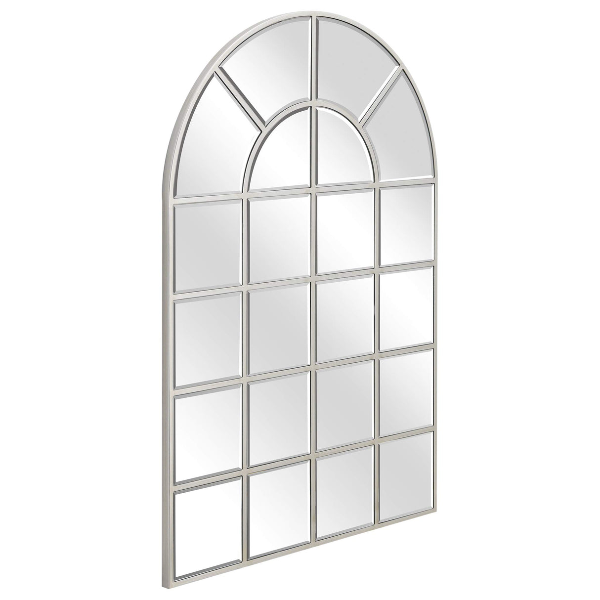 Wall, Arch Window Panel, 0.25"-Beveled Modern Mirror for Bathroom,Vanity,Bedroom,Ready to Hang, 30" x 44", Clear