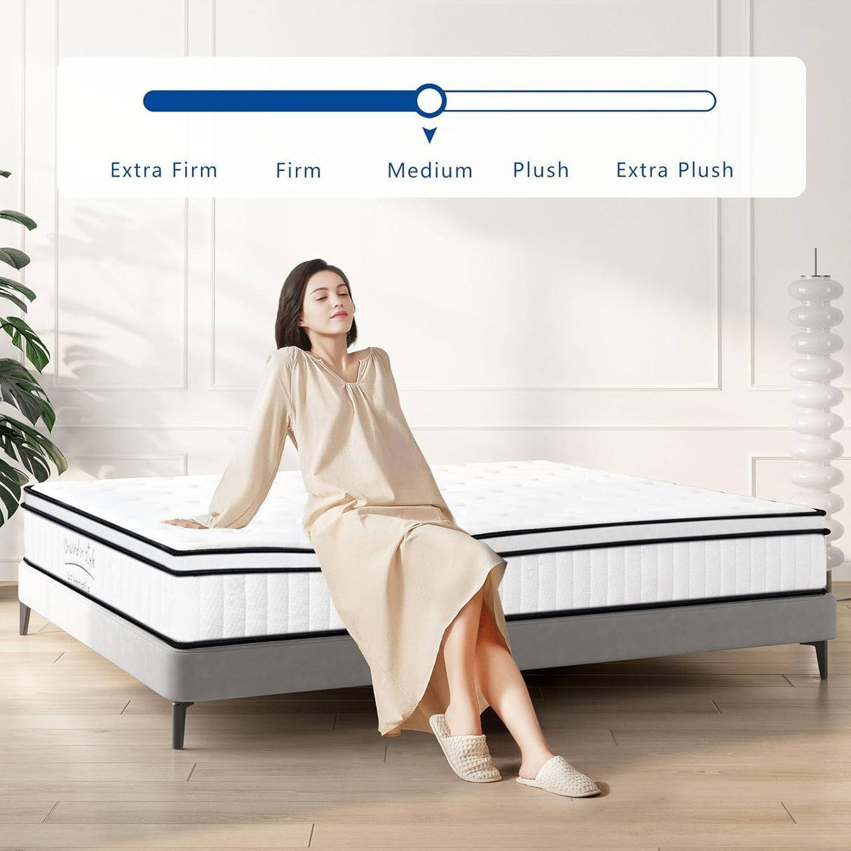 Queen Mattress,12 Inch Queen Size Mattress,Hybrid Mattress Queen In a Box,