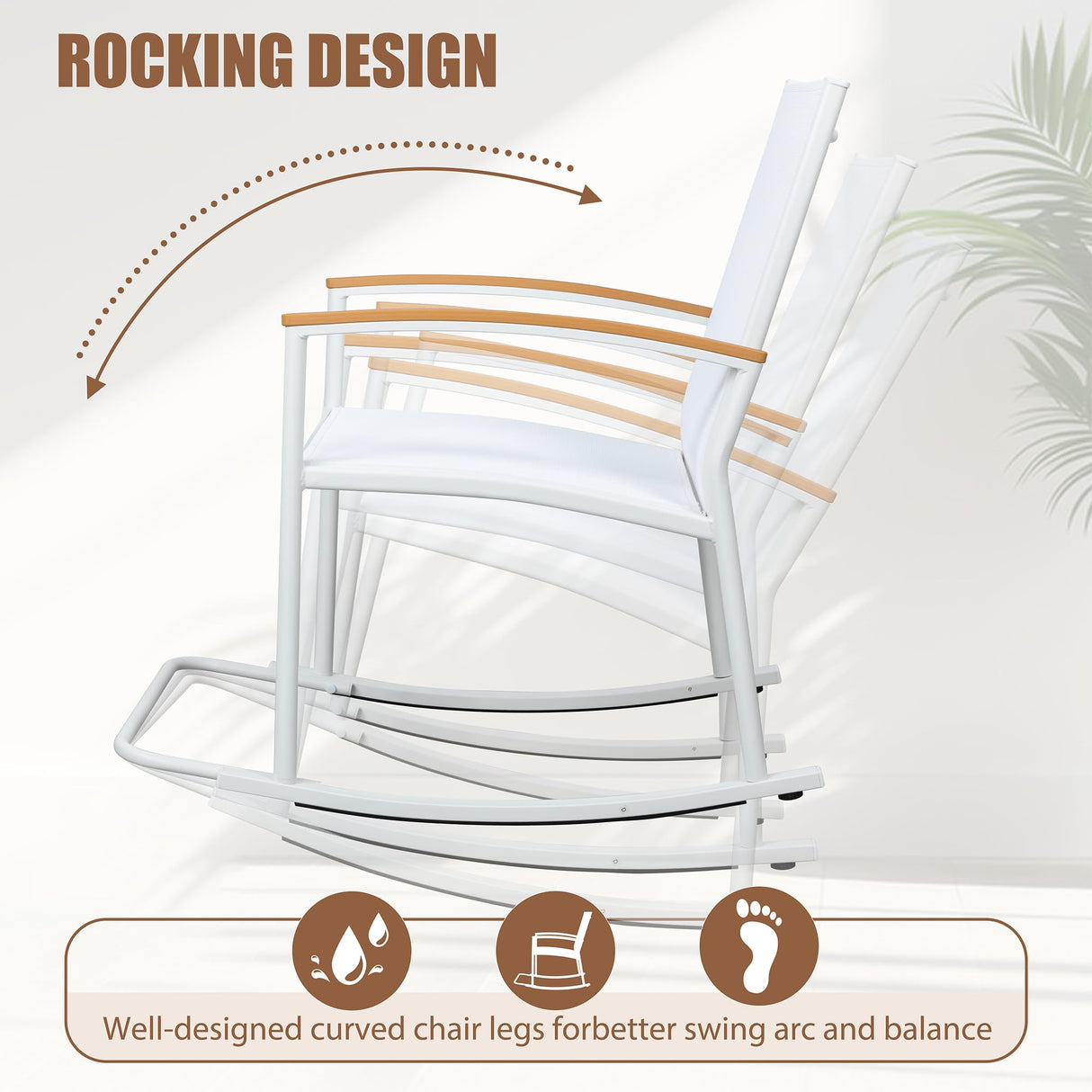 Textilene Fabric Small Outdoor Furniture,