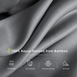 King Sheet Set, Rayon Derived from Bamboo, Cooling Sheets, Deep Pocket Up to 16", Soft