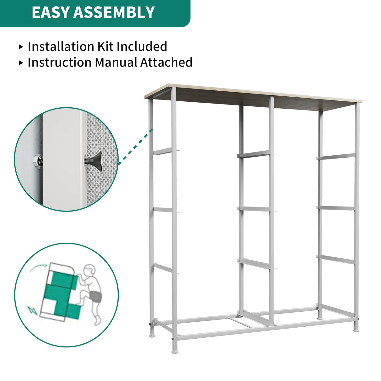 8 Drawers Dresser - Fabric Storage Tower, Organizer Unit for Bedroom