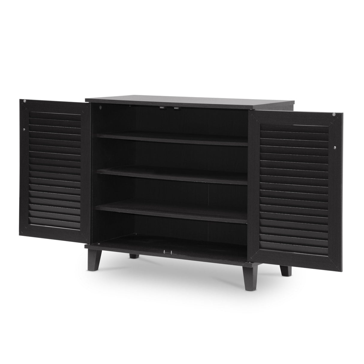 FP-01LV-Espresso Studio Coolidge Shoe-Storage Cabinet, Espresso 14.5Lx29.625Wx27.5