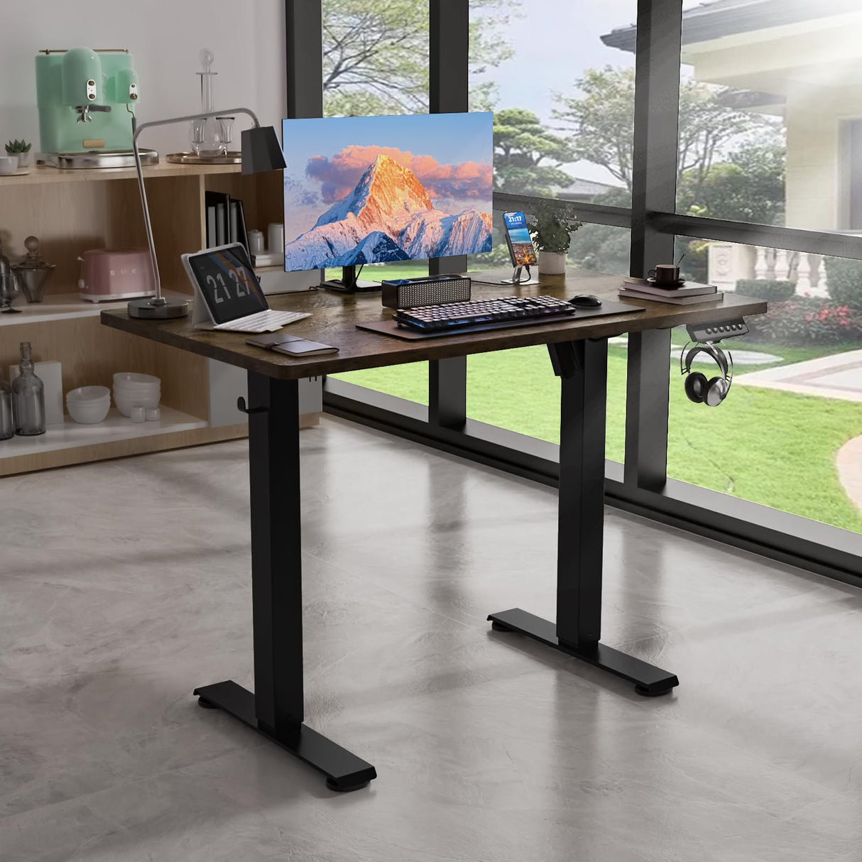 40 * 24 Electric Standing Desk, Adjustable Height Sit Stand Up Desk, Motorized Home Office Computer Gaming Workstation Desk