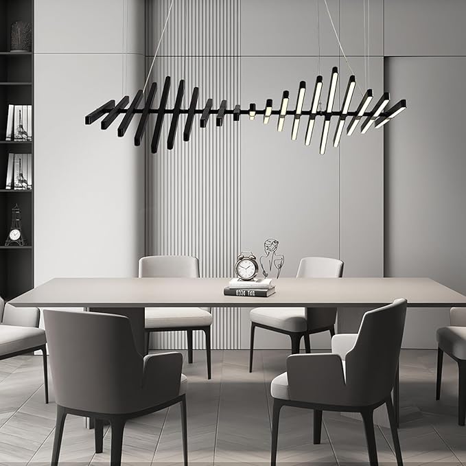 Designer Chandelier Modern Style Dimmable LED Pendant Light Remote Control Kitchen