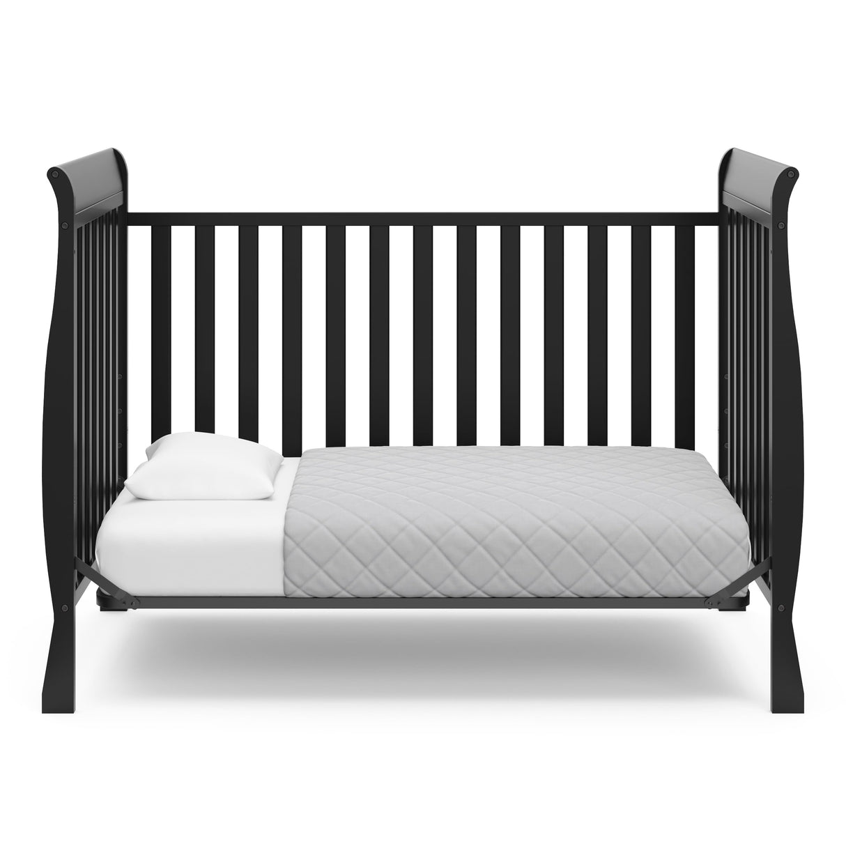 Maxwell Convertible Crib (Black) – GREENGUARD Gold Certified, Converts to Toddler Bed