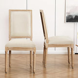 French Country Dining Chairs Set of 4, Upholstered Dining Room Chairs