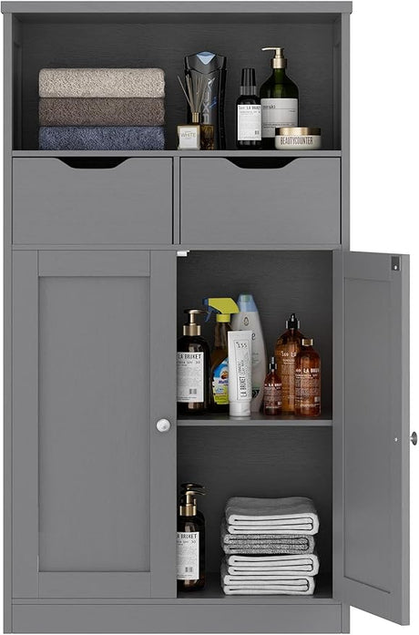 Bathroom Storage Cabinet, Floor Storage Cabinet with 2 Drawers